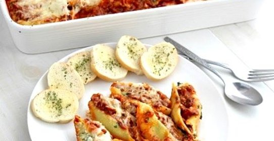 Макароны, начиненные фаршем