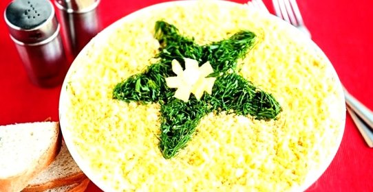 Салат Мимоза с картошкой