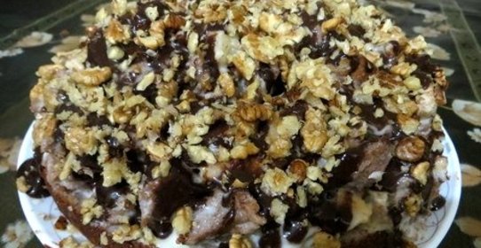 Торт Айсберг с орехами