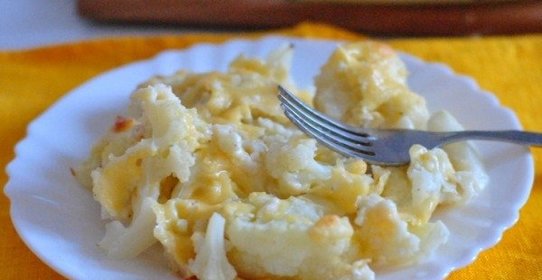 Цветная капуста, запеченная в духовке с сыром