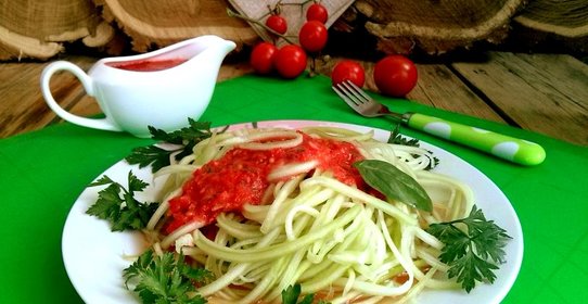 Сыроедческие спагетти