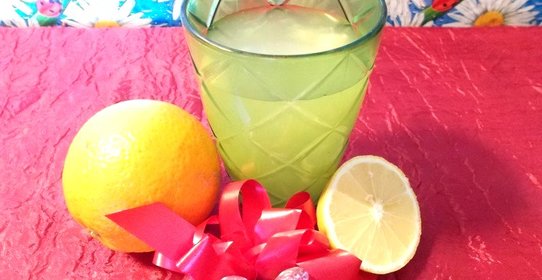 Кисель апельсиновый с лимонным соком