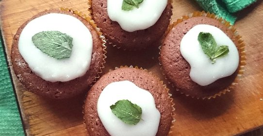 Мятно-шоколадные капкейки