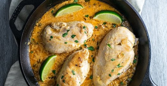 Курица с лаймом и кинзой