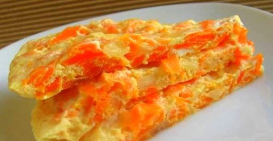 Омлет с сырой морковью