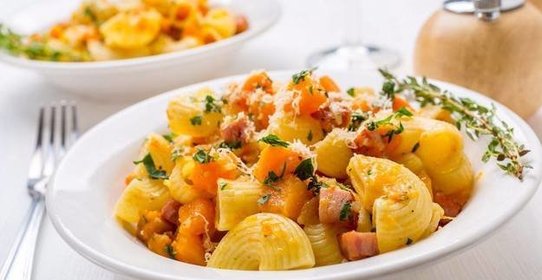 Паста с тыквенным соусом