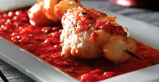 Стифадо с морским окунем