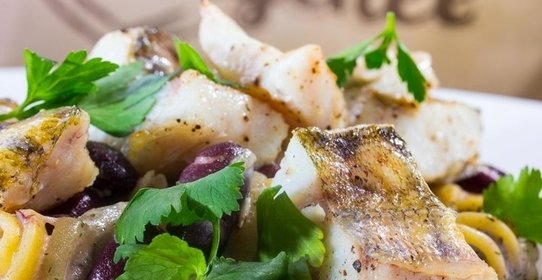 Судак под сливочным соусом