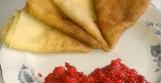 Блины заварные с молоком