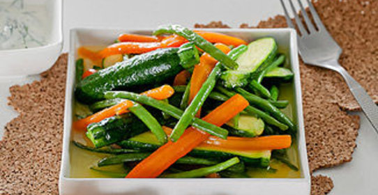 Глазированные молодые овощи в мультиварке