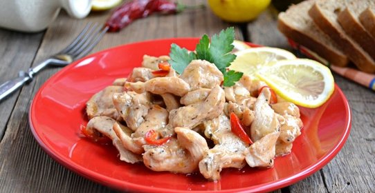 Куриное филе в остро-сладком соусе