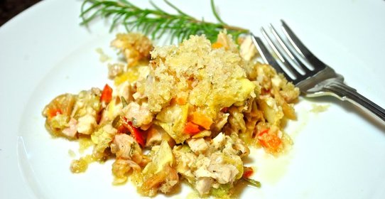 Итальянский салат с курицей