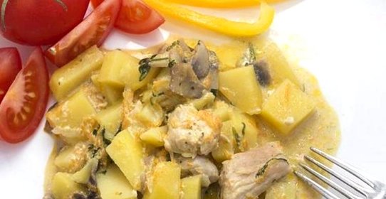 Индейка с картошкой в мультиварке