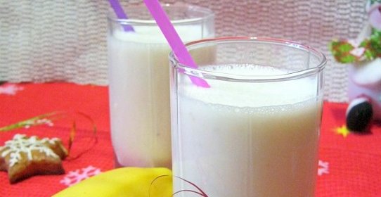 Молочно-банановый коктейль