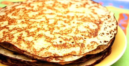 Блинчики на воде без яиц