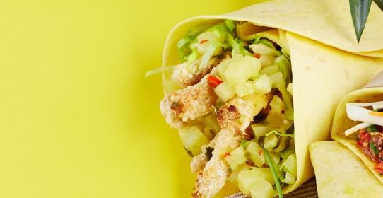 Хрустящая курица с ананасом