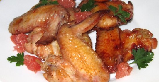 Куриные крылышки в медово-грейпфрутовом маринаде