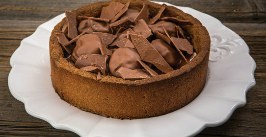 Торт с кофейным ганашем и черносливом