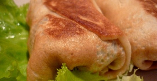 Блины с куриной начинкой