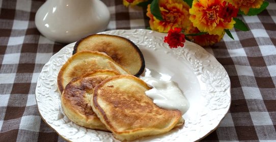 Оладьи на кислом молоке