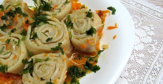 Пельмени ленивые в сковороде