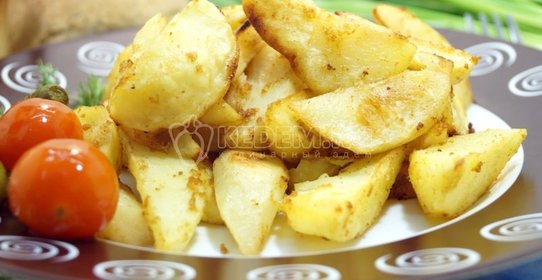 Картофель дольками в духовке