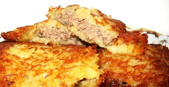 Драники с фаршем