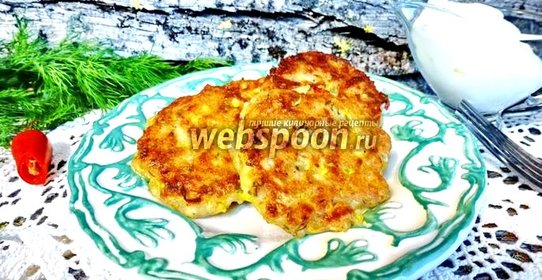 Оладьи из кабачков с грибами