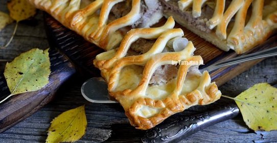 Быстрый пирог с мясом