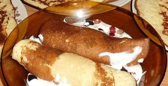 Детские блины манные