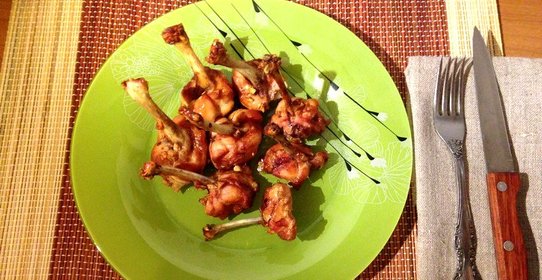 Куриные крылышки по-китайски в соевом соусе