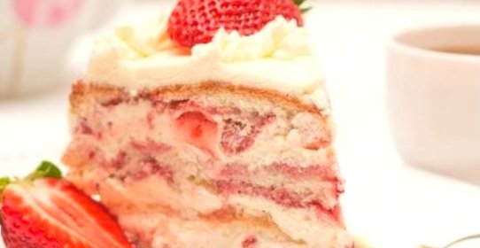 Торт «Клубника со сливками»