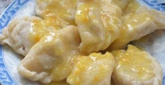 Вареники с грушей