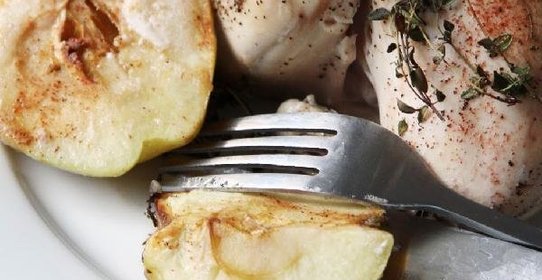 Цыцыла с яблоками, медом и свежим тимьяном