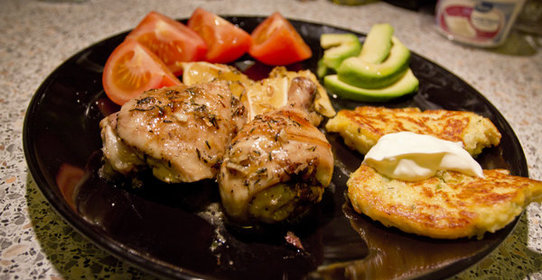 Курица с лимоном и тимьяном