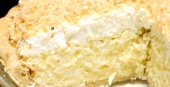 Кокосовый пирог со сливкам