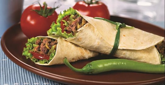 Тортильи с говядиной и миндалем