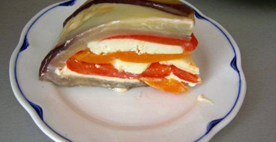 Террин из баклажанов и перцев