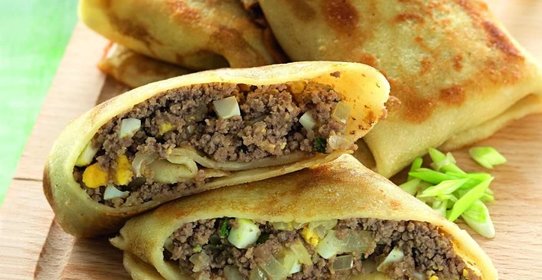 Блины с мясом