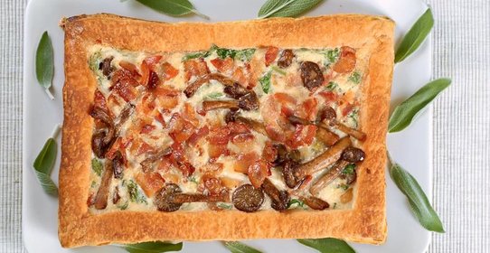 Пирог с грибами