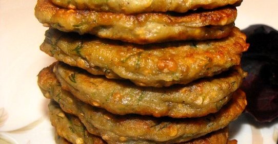 Оладьи из баклажана