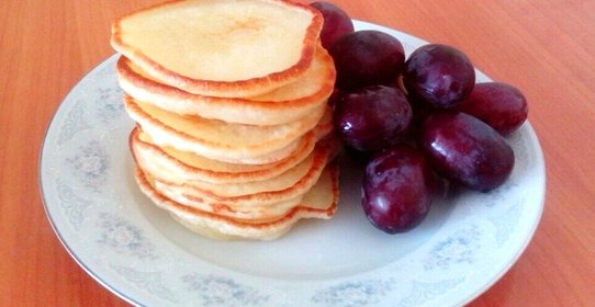 Пышные оладьи к завтраку