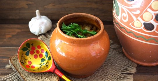 Чанахи с фасолью и грибами