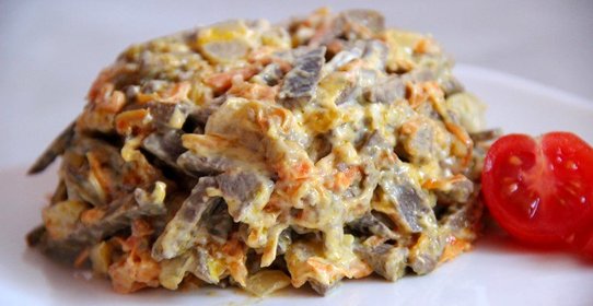 Салат из печени