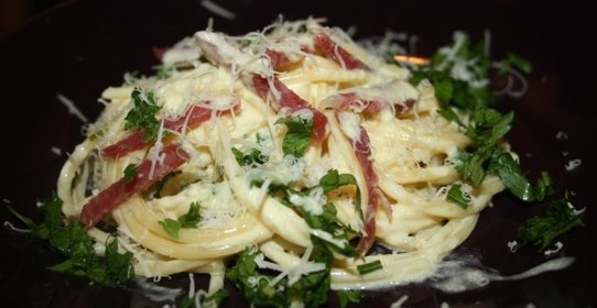 Спагетти со сливочно-лимонным соусом