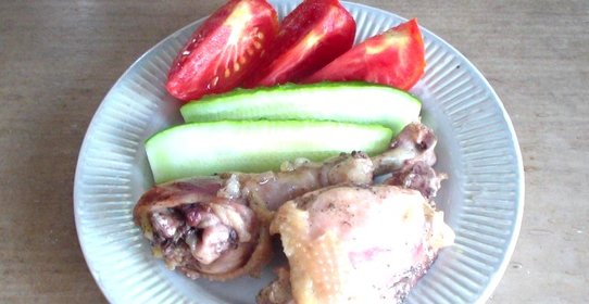 Курица тушеная в духовке