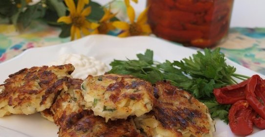 Картофельные оладьи без яиц и муки