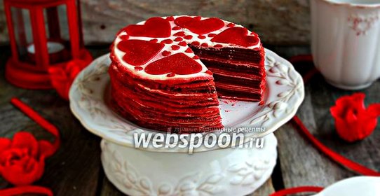 Блинный торт «Red Velvet»