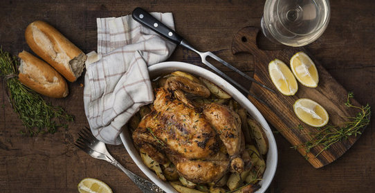 Курица с картофелем