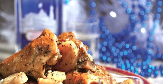 Жаркое из индейки с картошкой в мультиварке